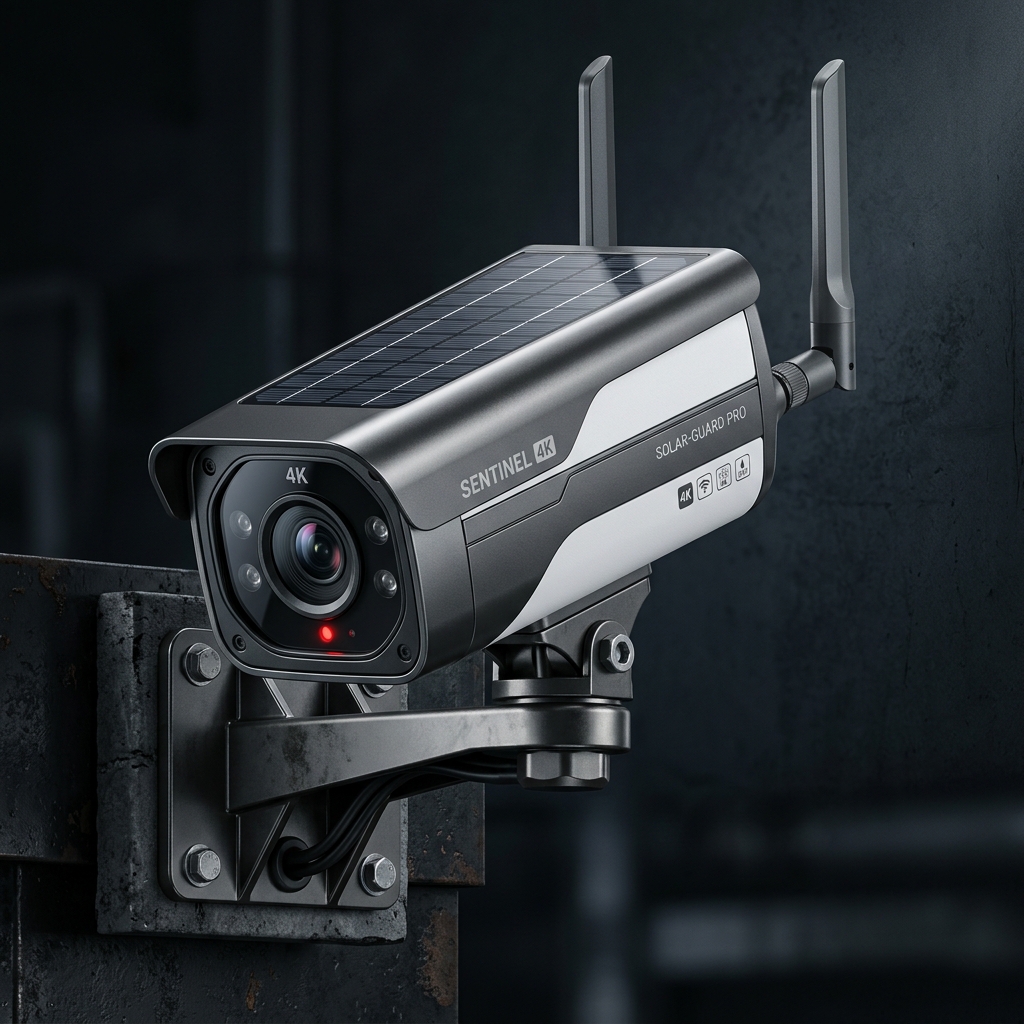 4K Solar-Powered 4G Outdoor Bullet Camera