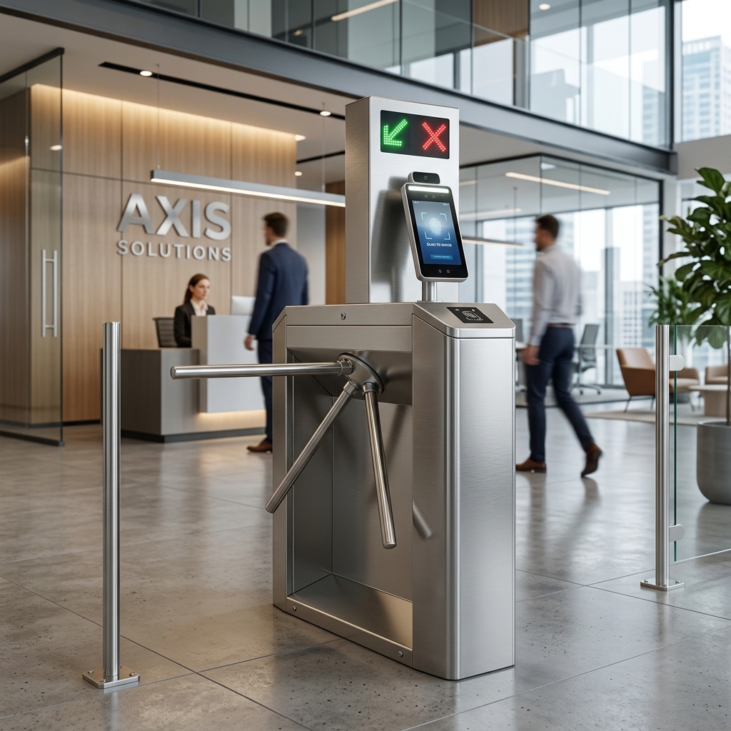 Commercial Biometric Tripod Turnstile Gate